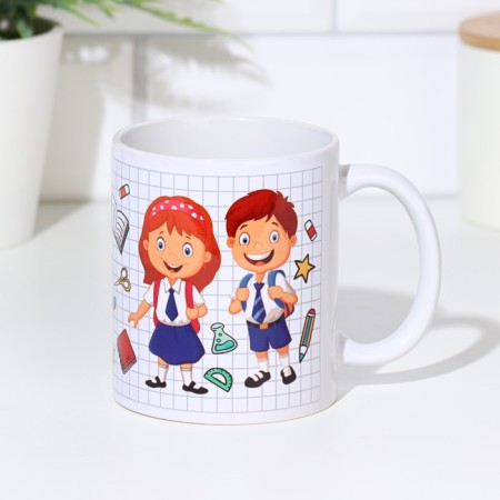 Gift set "School graduate!" organizer, mug, green, globe-7