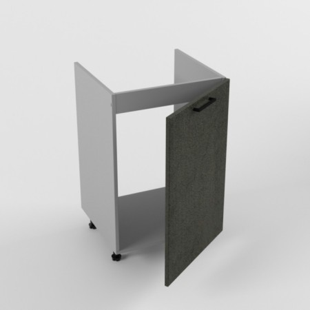 Cabinet for sink loft, 500x503x820, dark concrete