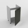 Cabinet for sink loft, 500x503x820, dark concrete