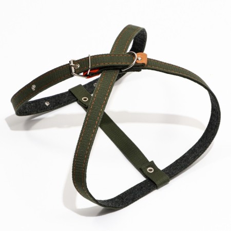 Sleaner harness on the felt multi-sized, 2.5 cm, Osh 40-60 cm, og 40-60 cm, dark green