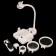 The third hand for soldering 2x, 5x, 16x, 90mm, 75mm, 37mm, BAT 4AA, 18*28cm