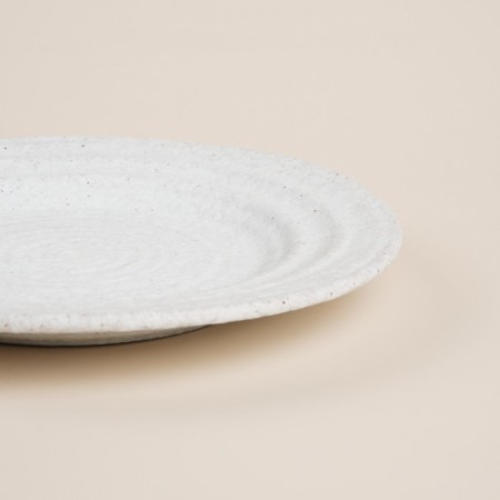 A set of ceramic sl home "Arena Blanca", d = 20 cm, white color-4