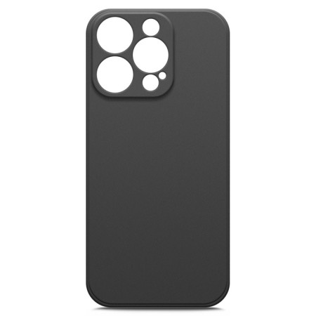 Borasco cover for iPhone 14 Pro, Soft Touch, silicone, microfiber, black
