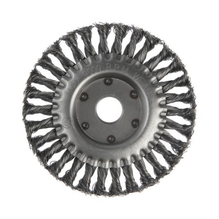 Metal brush for ushm scrap, twisted wire, flat, landing 22 mm, 150 mm-3