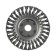 Metal brush for ushm scrap, twisted wire, flat, landing 22 mm, 150 mm