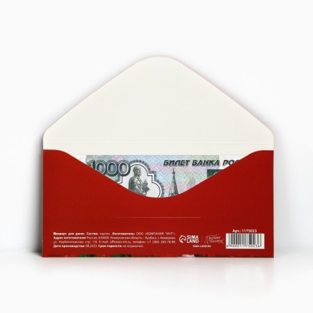 Money envelope "Happy Birthday", bright flowers, 16.5 × 8 cm-2