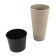 Kashpo Rato Tubus, 2 objects: internal and outer capacitance, 35 and 64 l, the color of the mocha