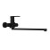 Cersanit Brasko Black bath mixer, with long surge, single -sided, black