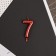 Candle for the cake, number "7", red.