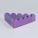 Cookie box, confectionery packaging with PVC lid, “purple”, 18 x 3 cm