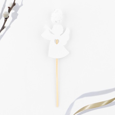 Topper wooden for Easter cake "Angel", mix, 11 x 3 cm.-1