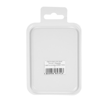 Cartholder for phone, leather, magsafe, pink-4