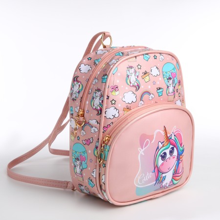 Baby backpack on lightning, pink color-4