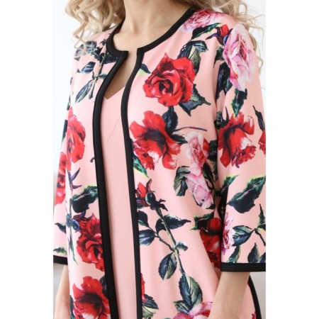 Cardigan female, size 46, pink color-7
