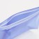 Cosmetic bag with zip-gl, transparent/blue color