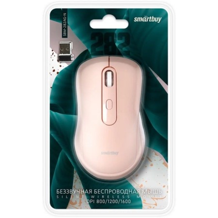 Mouse Smartbuy 282ag-N Nude, wireless, optical, 1600 dpi, 1xaaa, USB, pink-4
