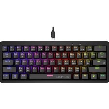 Keyboard Defender GK-303, game, wired, mechanical, backlight, 104 keys, USB, black