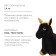 Zabiaka Vykhun “Horse”, textile finish, h = 50 cm, 1400 g, color mix