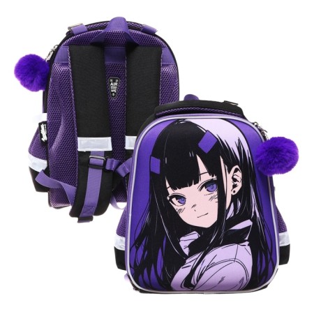 Frame backpack, 35x26x13, Seventeen, EVA girl, purple