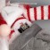 LED figure "Dwarf with a mustache" 14 × 47 × 9 cm, textiles, batteries AG10x3, glow warm white