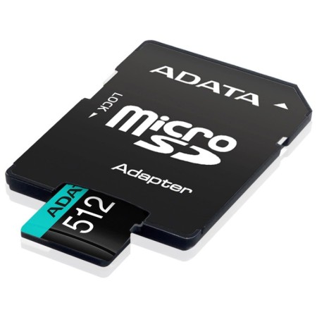 Карта памяти microSDXC 512GB A-Data AUSDX512GUI3V30SA2-RA1 Premier Pro + adapter-2