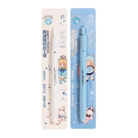 Chancellery knife in a pen, assorted, mix