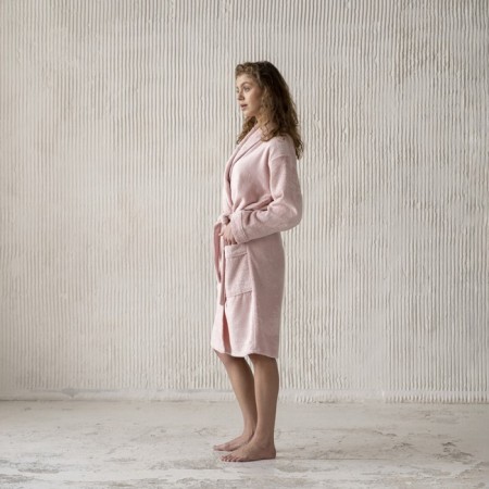 Tao robe, size XL, gray-pink color-2
