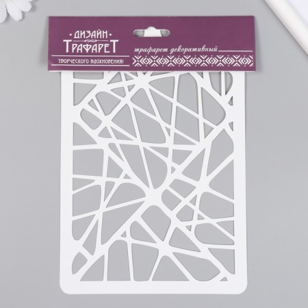 Plastic stencil "lines" 16x24 cm-3