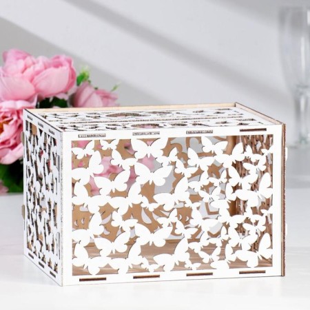 The wedding bank "Pigeons", white, prefabricated, 24x19.5x16 cm-1