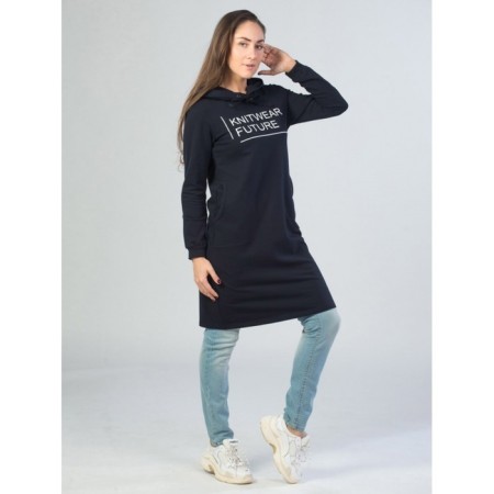 Female dress Knitwear Future, size 50, dark blue color-2