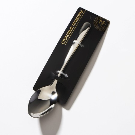 Spoon teaspoon Magistro "Gentry", length 16 cm, silver color-5
