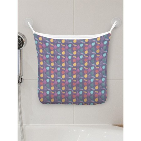 Organizer in a bathtub on suction cups "Colored Vegetables", for storing toys and trifles, size 33x39 cm