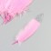 A set of goose feathers 15-20 cm, 10 pcs, bright pink with silver crumb