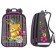 School backpack 36 x 28 x 16 cm, ergonomic back, stavia "bear", gray