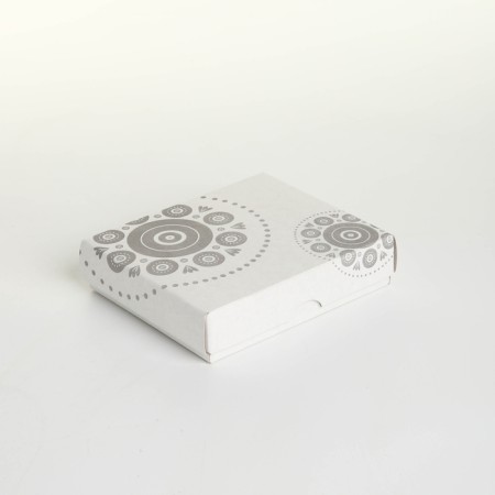 Women's wallet on the button, white color-9