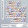 Scrapbooking paper bilateral "travel" density 180 g 30.5x32 cm