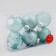 Set of balls plastic D-8 cm, 6 pcs "Noch" geometry pattern, green