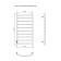 Electric towel "Sanprise" Classic P10, 500x1000 mm, left, chrome