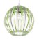 Lamp Bayerlux 4330/1, 1he27 15W, green/transparent 21x24+60 cm