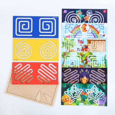 Developing set of neurotransmaries for children "Inter -home boards. Labyrinths "-4