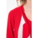 Cardigan female, size 48, red color, white