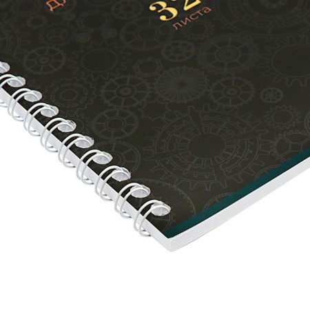 Album for drawing A4, 32 sheets on the crest "steampunk", cover of coated cardboard, selective varnish, 100g/m2, mix-6