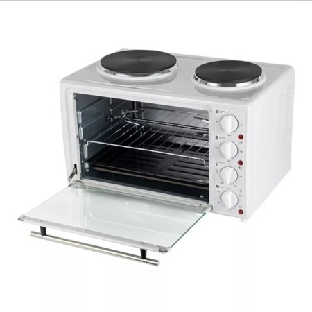 Мини-печь BQ EO3003WGP, 1400 Вт, 30 л, 2 конфорки, белая-2
