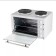 Мини-печь BQ EO3003WGP, 1400 Вт, 30 л, 2 конфорки, белая