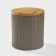 Ceramic can for bulk products "Smoke", 12 × 13 cm, color gray color