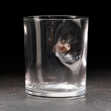 The glass "impenetrable. Ground", for whiskey, emblem with a bullet, 250 ml-1