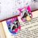 Magnetic bookmarks on the raccoon substrate, 6 pcs