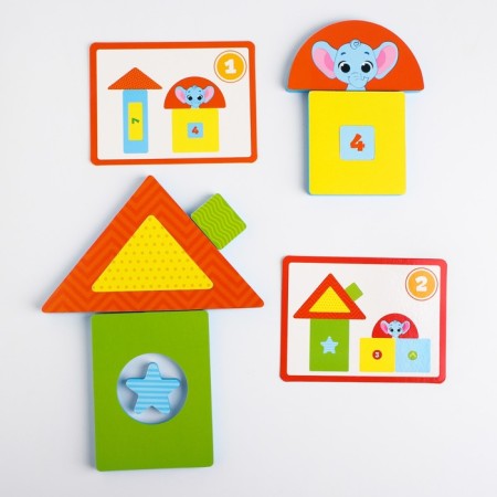 Children's developing game "Little Builder / Transport", EVA + cards, types of mix, crumb I-1