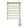 Domoterm electric heated towel rail "Orpheus" P7, 500x700 mm, with a shelf, right, bronze