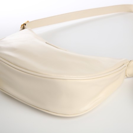 Women's bag, baguette, with lightning, milk color-4